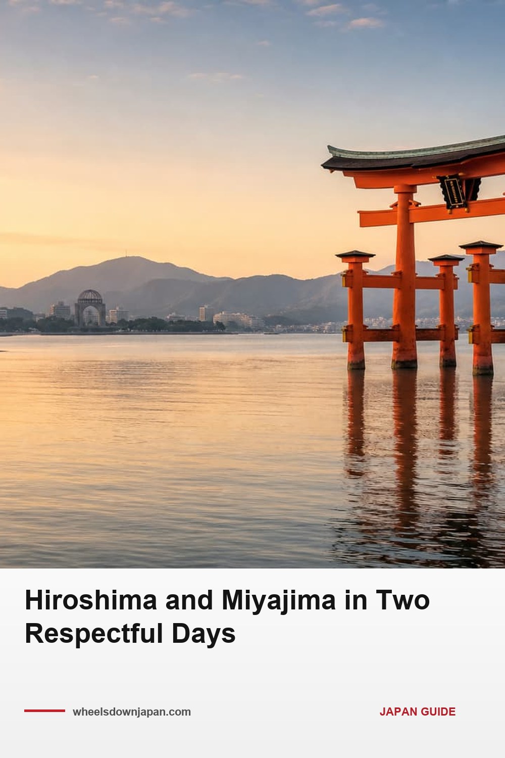 Pinterest pin: Hiroshima and Miyajima: The Tax Inside Your Ferry Fare