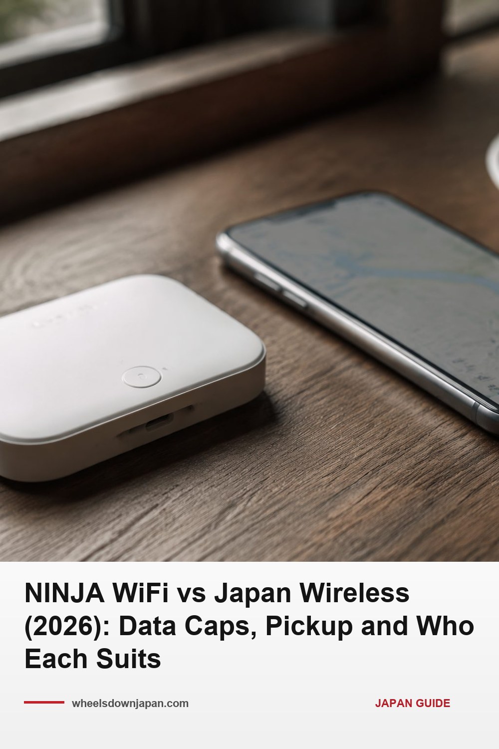 Pinterest pin: Japan Wireless vs NINJA WiFi (2026): Prices, Caps, Pickup