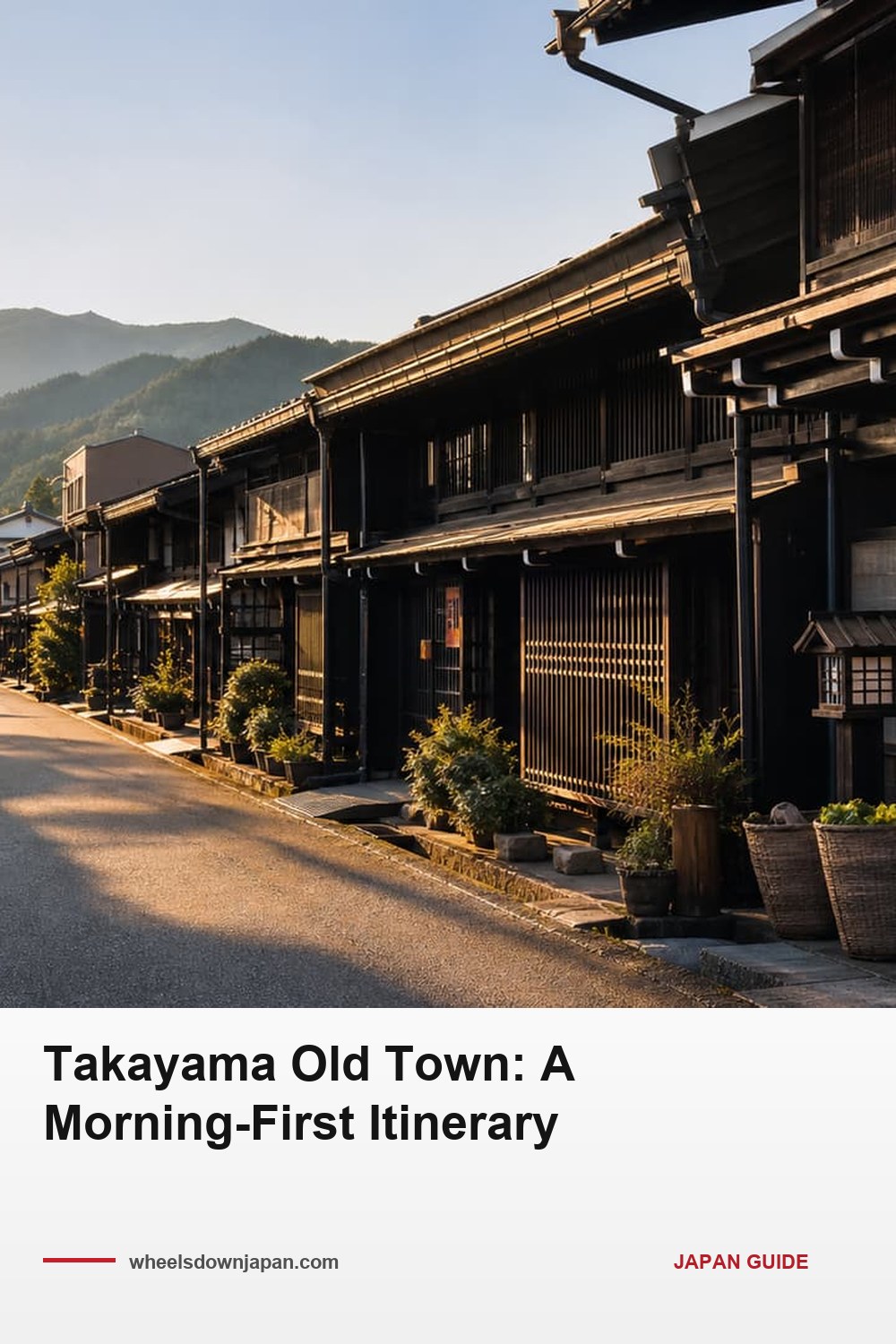 Pinterest pin: Takayama Morning Market: Over by Noon, Later in Winter